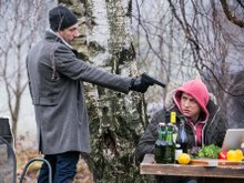 Фото со съемок сериала «Беги!» Фото со съемок сериала «Беги!»