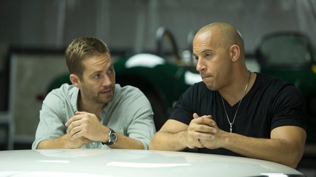 Пол Уокер и Вин Дизель в фильме «Форсаж 6»